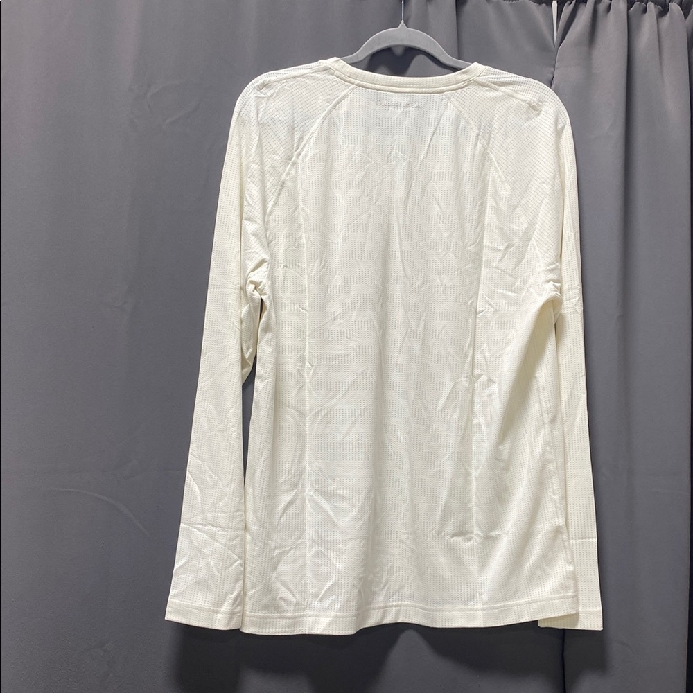 Outdoor Voices Milk Stone ThinkFast Longsleeve - L - Picture 3 of 7